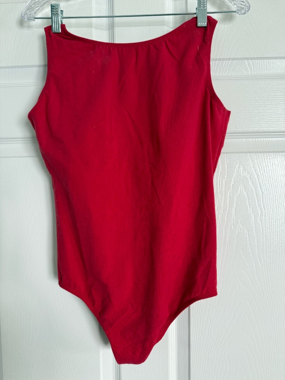 Theatricals Red Velvet Mesh Back Ballet Leotard Adult XL
